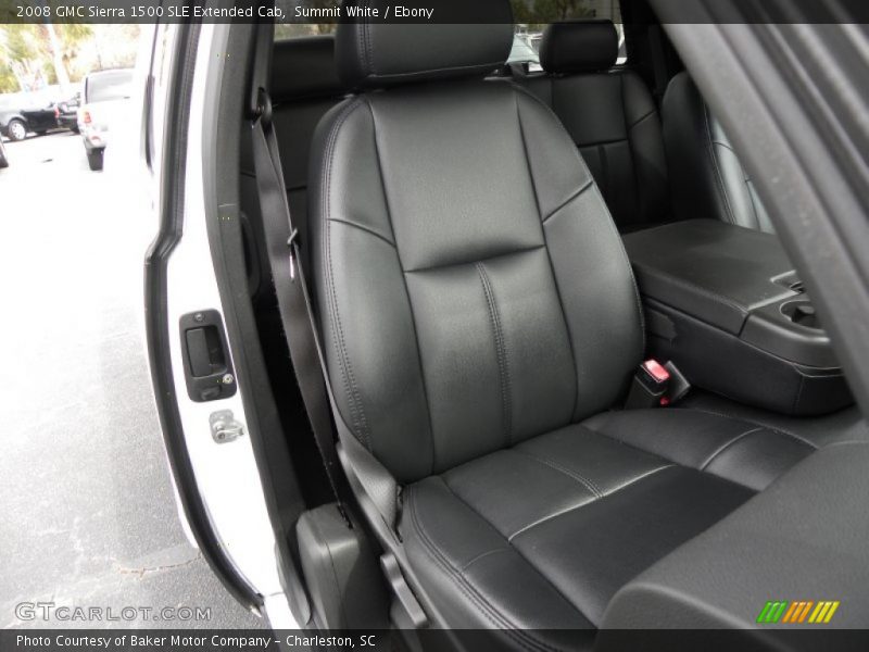 Summit White / Ebony 2008 GMC Sierra 1500 SLE Extended Cab