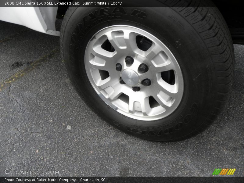 Summit White / Ebony 2008 GMC Sierra 1500 SLE Extended Cab