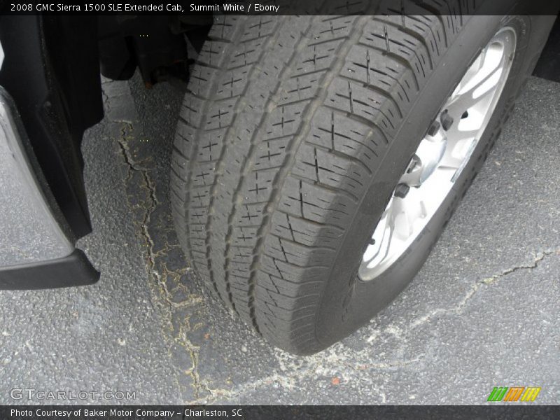 Summit White / Ebony 2008 GMC Sierra 1500 SLE Extended Cab