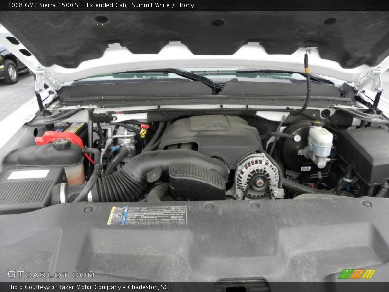 Summit White / Ebony 2008 GMC Sierra 1500 SLE Extended Cab