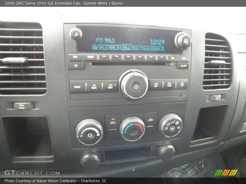 Summit White / Ebony 2008 GMC Sierra 1500 SLE Extended Cab