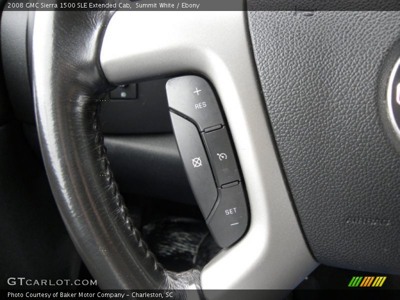 Summit White / Ebony 2008 GMC Sierra 1500 SLE Extended Cab