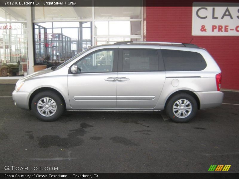 Bright Silver / Gray 2012 Kia Sedona LX