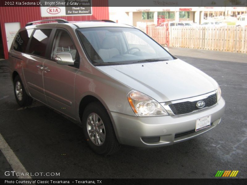 Bright Silver / Gray 2012 Kia Sedona LX