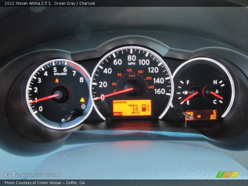 Ocean Gray / Charcoal 2012 Nissan Altima 2.5 S