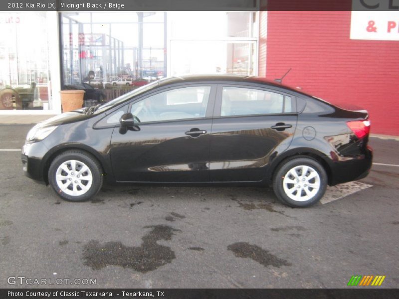 Midnight Black / Beige 2012 Kia Rio LX