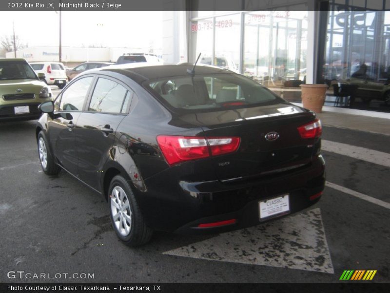 Midnight Black / Beige 2012 Kia Rio LX
