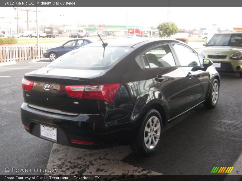 Midnight Black / Beige 2012 Kia Rio LX