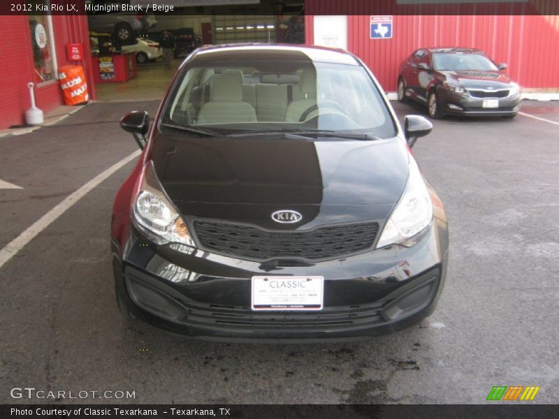 Midnight Black / Beige 2012 Kia Rio LX