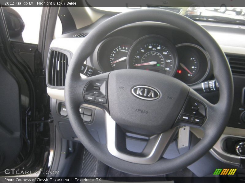 Midnight Black / Beige 2012 Kia Rio LX