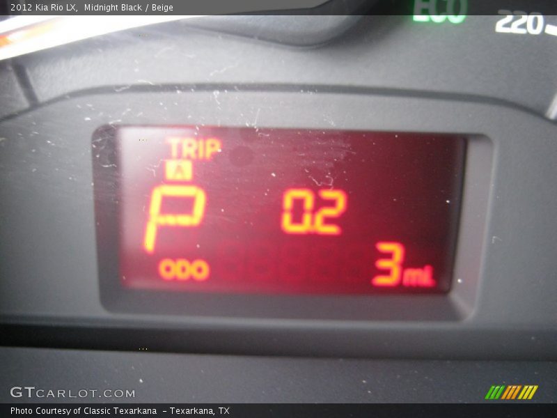 Midnight Black / Beige 2012 Kia Rio LX