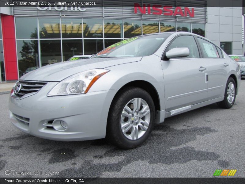 Brilliant Silver / Charcoal 2012 Nissan Altima 2.5 S