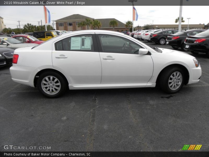 Dover White Pearl / Beige 2010 Mitsubishi Galant FE
