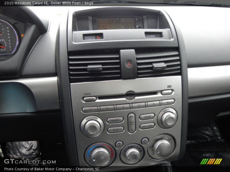 Dover White Pearl / Beige 2010 Mitsubishi Galant FE
