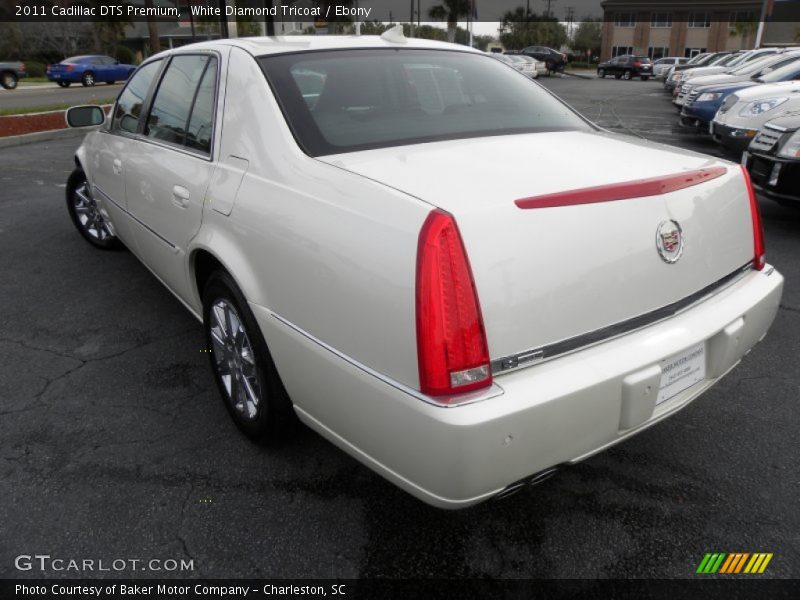 White Diamond Tricoat / Ebony 2011 Cadillac DTS Premium