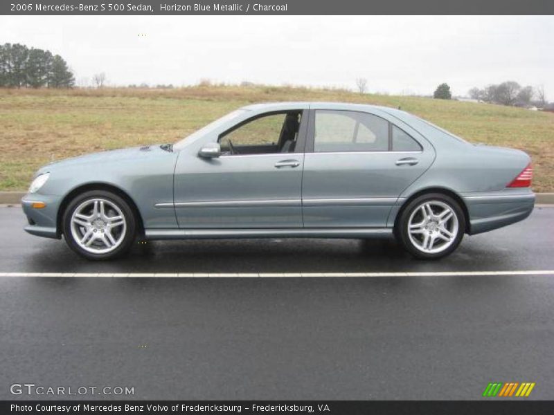 Horizon Blue Metallic / Charcoal 2006 Mercedes-Benz S 500 Sedan