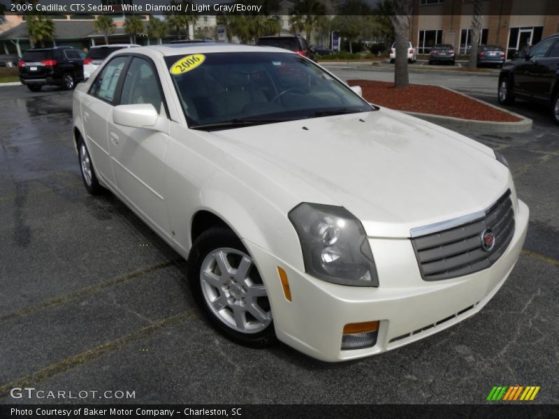 White Diamond / Light Gray/Ebony 2006 Cadillac CTS Sedan