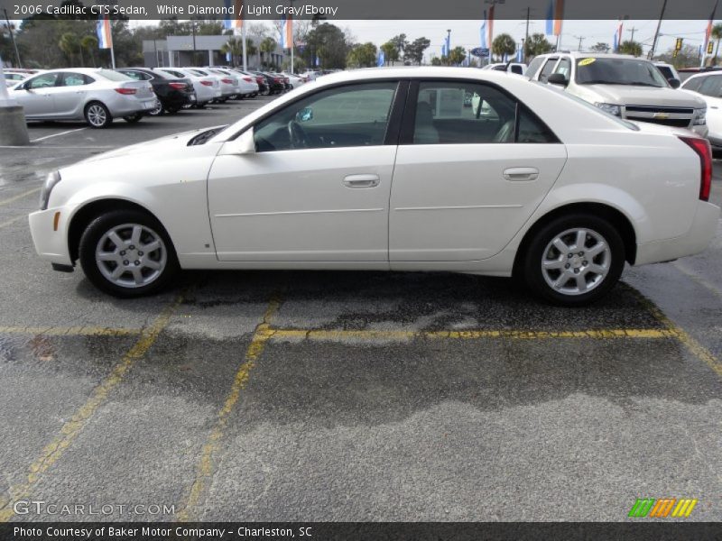 White Diamond / Light Gray/Ebony 2006 Cadillac CTS Sedan