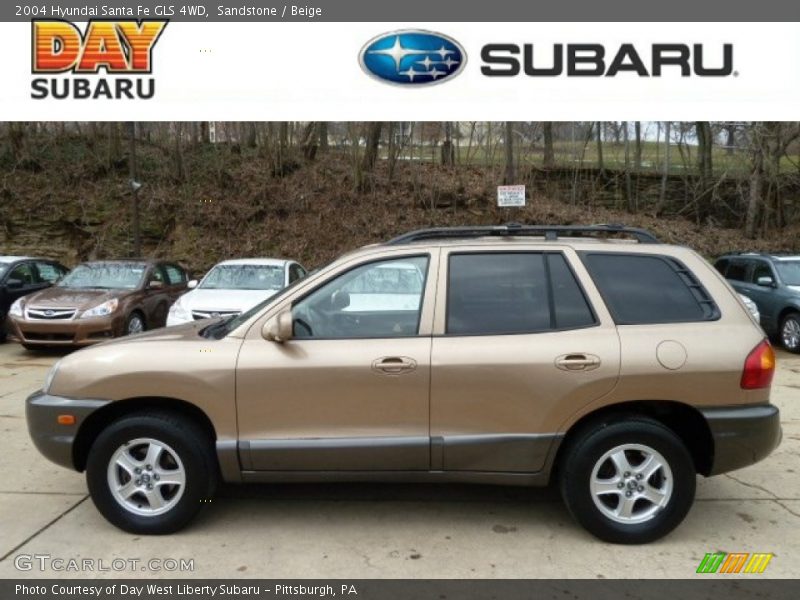 Sandstone / Beige 2004 Hyundai Santa Fe GLS 4WD