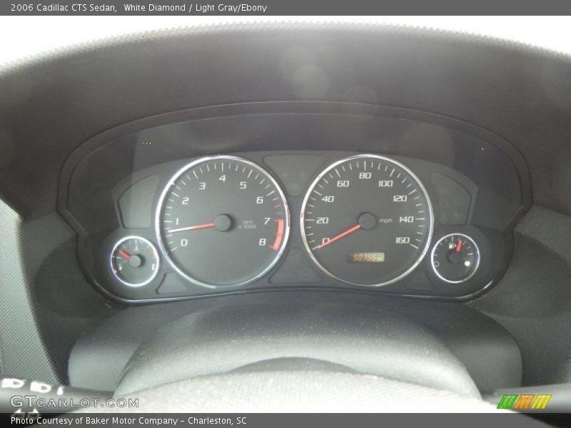 White Diamond / Light Gray/Ebony 2006 Cadillac CTS Sedan