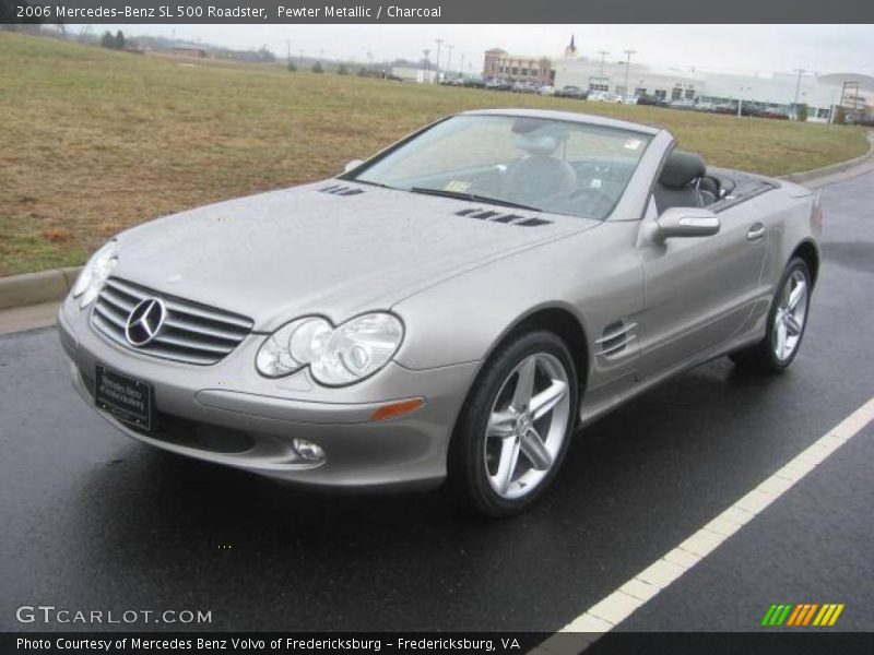 Pewter Metallic / Charcoal 2006 Mercedes-Benz SL 500 Roadster