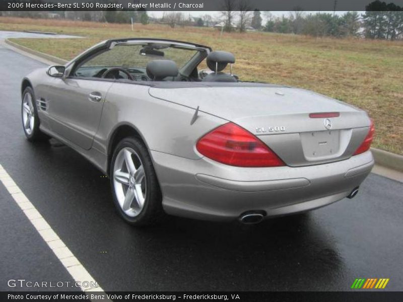 Pewter Metallic / Charcoal 2006 Mercedes-Benz SL 500 Roadster