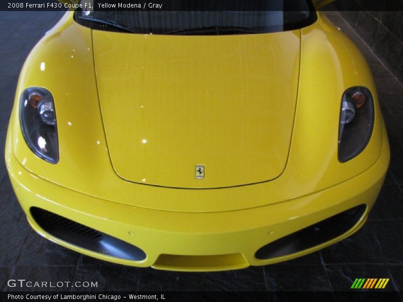 Yellow Modena / Gray 2008 Ferrari F430 Coupe F1