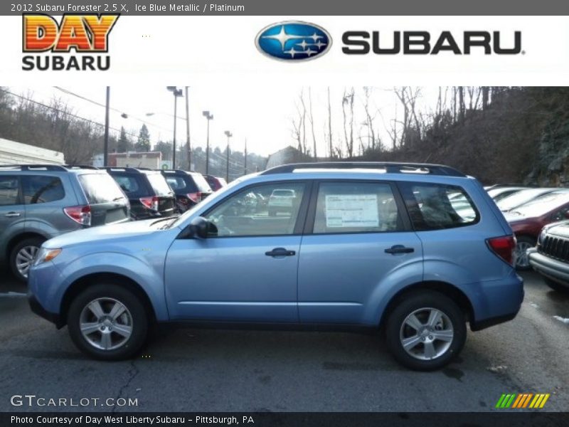 Ice Blue Metallic / Platinum 2012 Subaru Forester 2.5 X