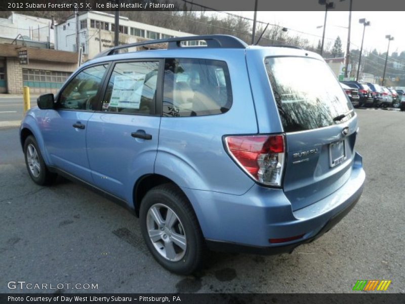 Ice Blue Metallic / Platinum 2012 Subaru Forester 2.5 X