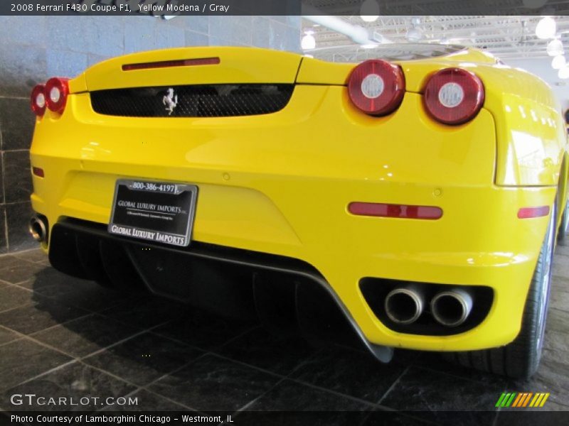 Yellow Modena / Gray 2008 Ferrari F430 Coupe F1