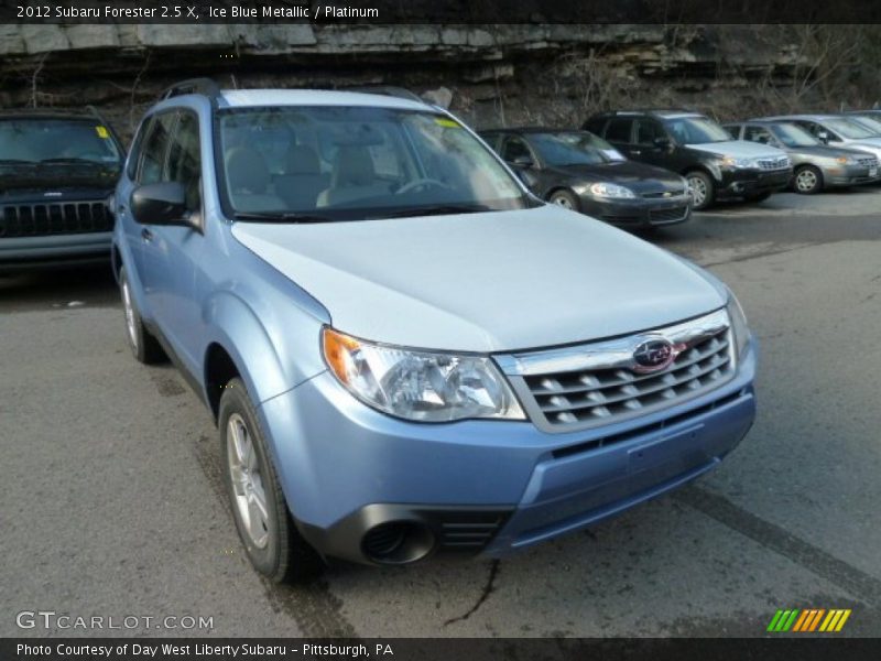 Ice Blue Metallic / Platinum 2012 Subaru Forester 2.5 X