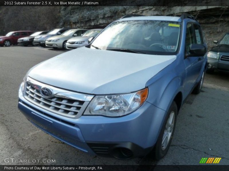 Ice Blue Metallic / Platinum 2012 Subaru Forester 2.5 X