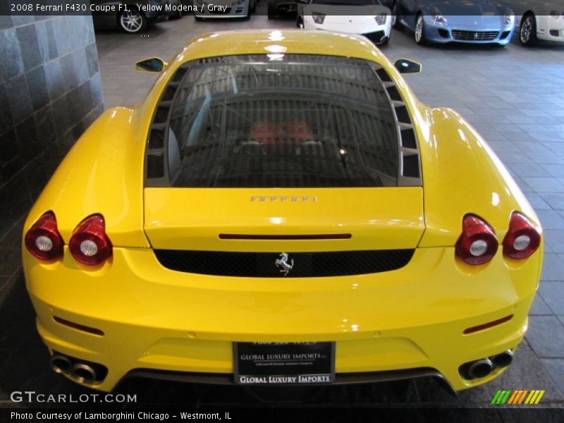 Yellow Modena / Gray 2008 Ferrari F430 Coupe F1