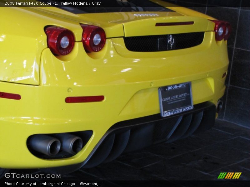Yellow Modena / Gray 2008 Ferrari F430 Coupe F1
