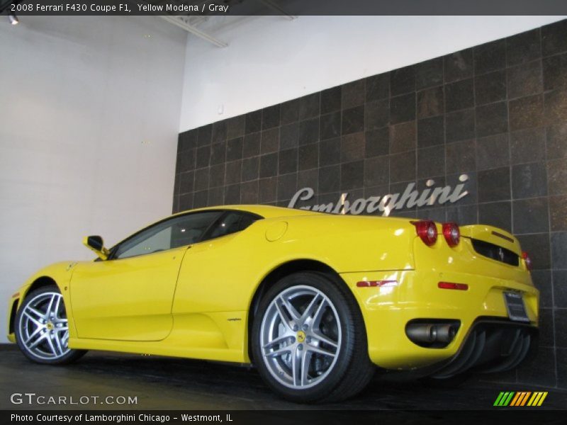 Yellow Modena / Gray 2008 Ferrari F430 Coupe F1