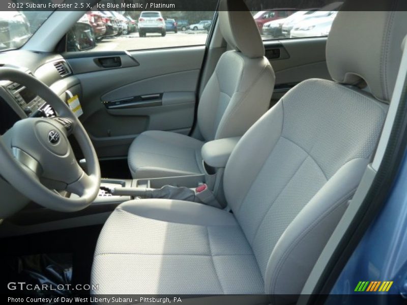 Ice Blue Metallic / Platinum 2012 Subaru Forester 2.5 X