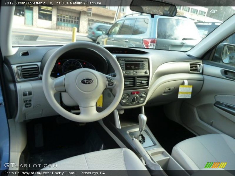 Ice Blue Metallic / Platinum 2012 Subaru Forester 2.5 X
