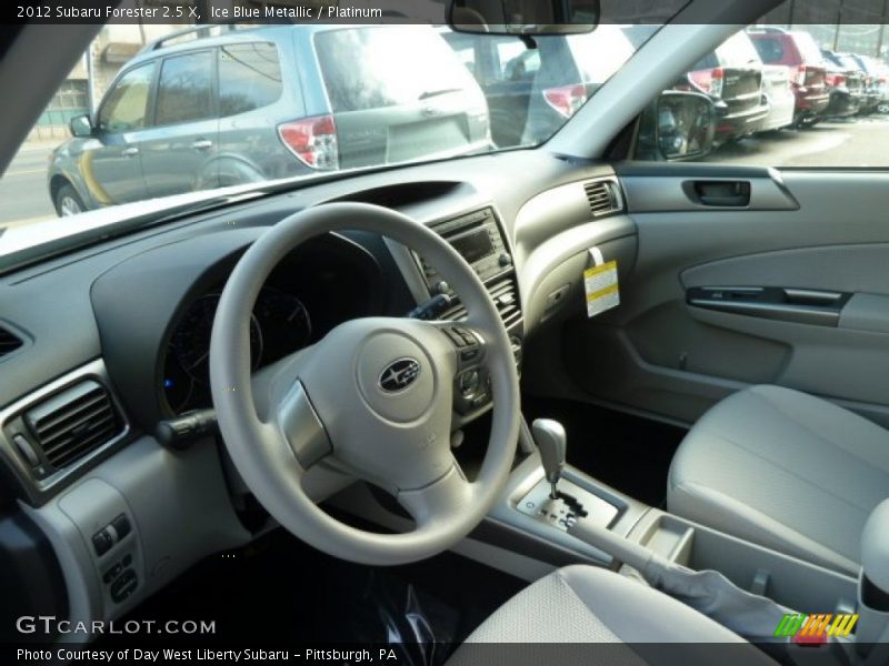 Ice Blue Metallic / Platinum 2012 Subaru Forester 2.5 X