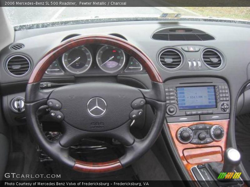 Pewter Metallic / Charcoal 2006 Mercedes-Benz SL 500 Roadster