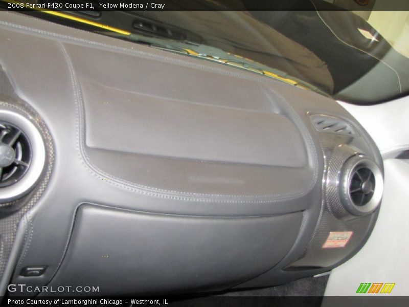 Yellow Modena / Gray 2008 Ferrari F430 Coupe F1