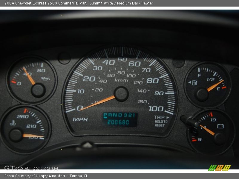 Summit White / Medium Dark Pewter 2004 Chevrolet Express 2500 Commercial Van