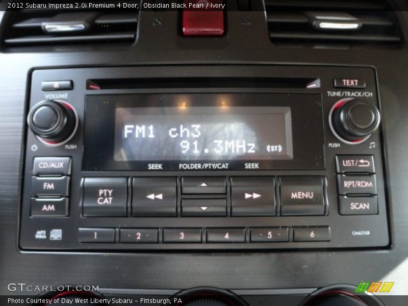 Obsidian Black Pearl / Ivory 2012 Subaru Impreza 2.0i Premium 4 Door