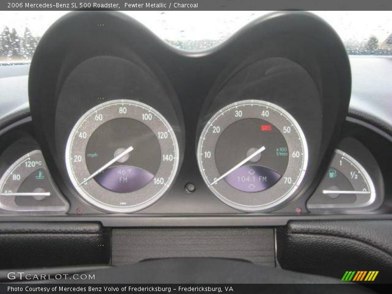 Pewter Metallic / Charcoal 2006 Mercedes-Benz SL 500 Roadster