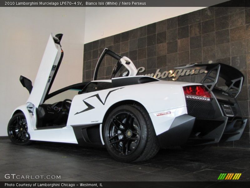 Bianco Isis (White) / Nero Perseus 2010 Lamborghini Murcielago LP670-4 SV