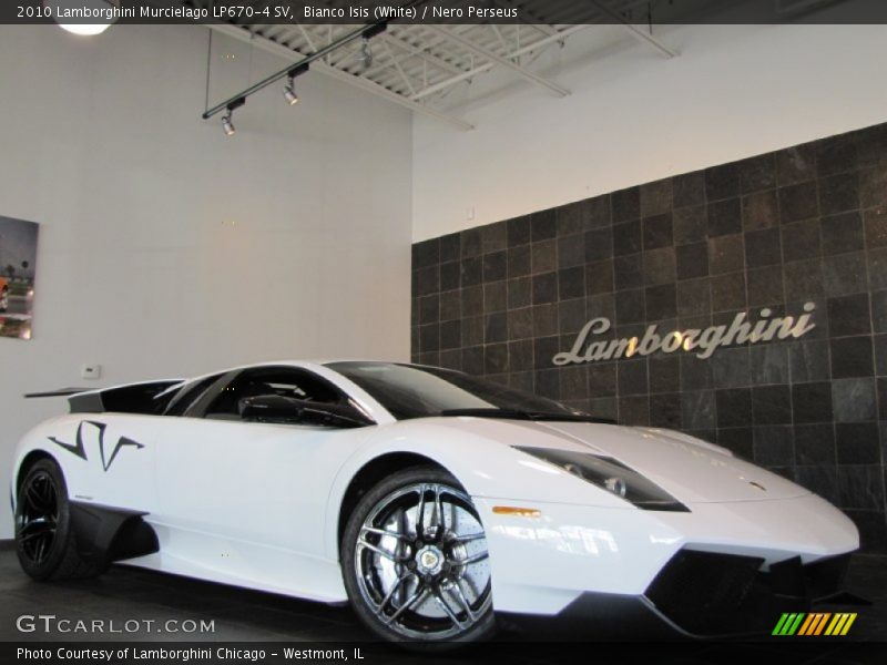 Bianco Isis (White) / Nero Perseus 2010 Lamborghini Murcielago LP670-4 SV