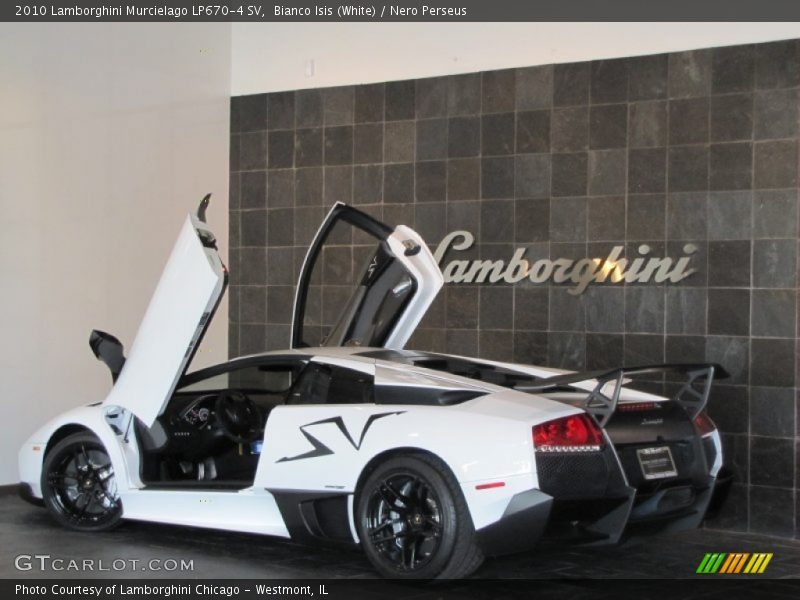 Bianco Isis (White) / Nero Perseus 2010 Lamborghini Murcielago LP670-4 SV
