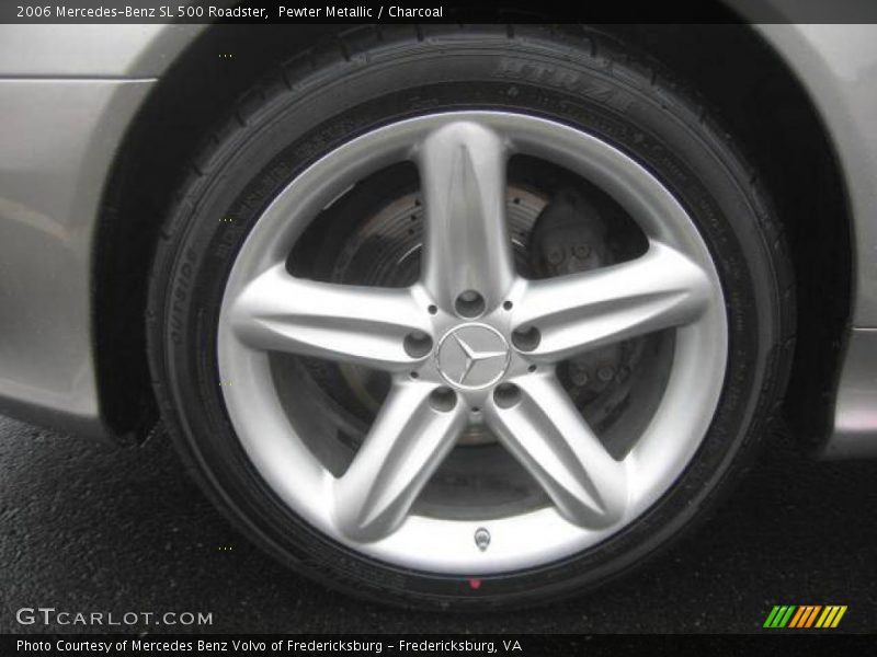 Pewter Metallic / Charcoal 2006 Mercedes-Benz SL 500 Roadster