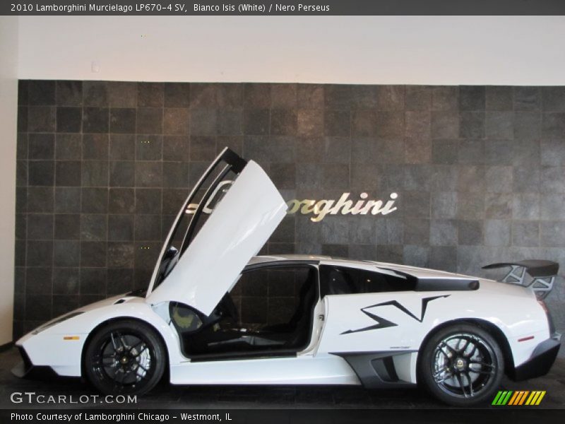 Bianco Isis (White) / Nero Perseus 2010 Lamborghini Murcielago LP670-4 SV