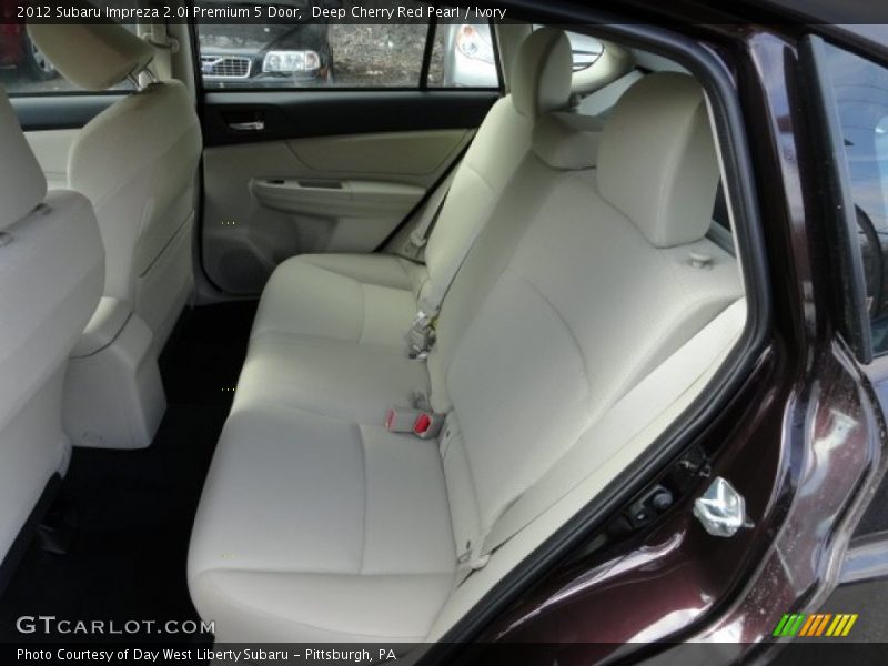 Deep Cherry Red Pearl / Ivory 2012 Subaru Impreza 2.0i Premium 5 Door