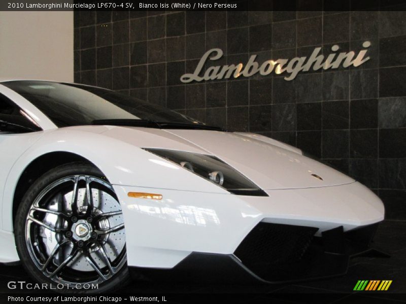 Bianco Isis (White) / Nero Perseus 2010 Lamborghini Murcielago LP670-4 SV